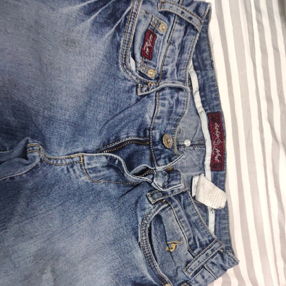 Baby Phat Blue Jeans with Gold Accents